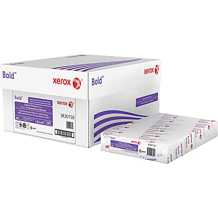 Xerox, Bold Digital Printing Paper, 8.5" x 14", White, 28 lbs., 100 brightness, 500 Sheets/Ream, (3R20150)