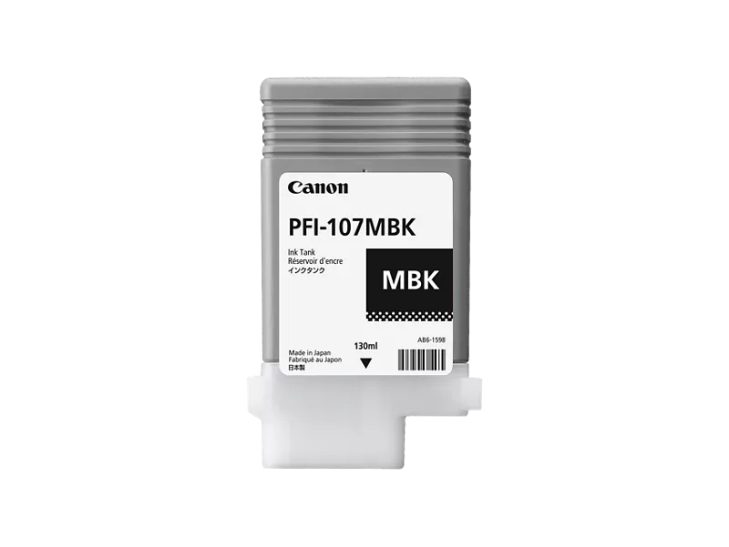 Canon Genuine Canon Ink Tank PFI-107MBK Pigment Matte Black Ink Tank 130ml (6704B001)