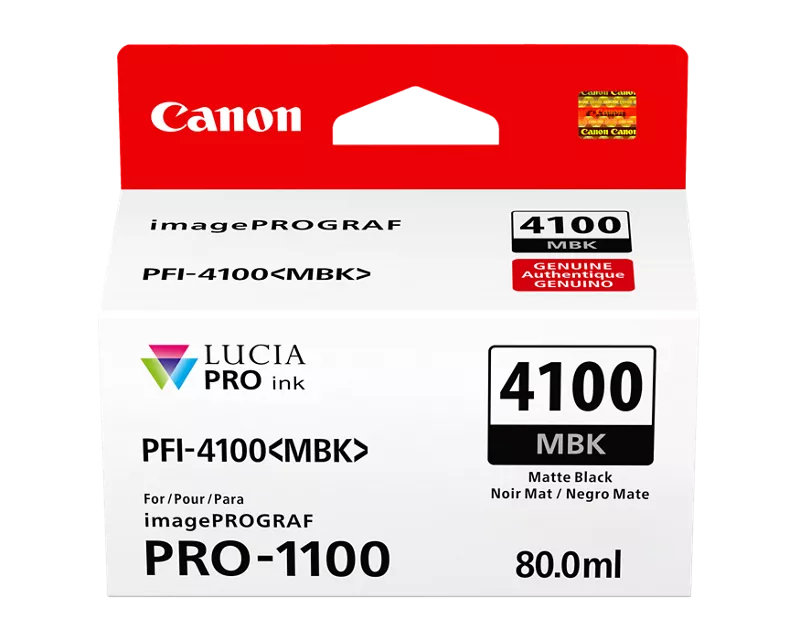Canon Genuine PFI-4100 Matte Black Ink Tank (6776C002)