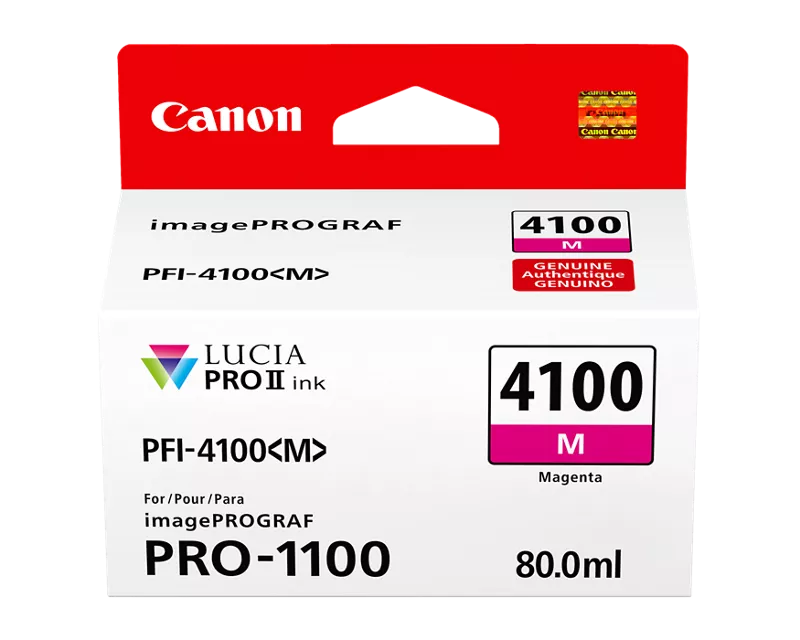 Canon Genuine PFI-4100 Magenta Ink Tank (6779C002)