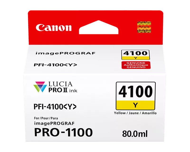 Canon Genuine PFI-4100 Yellow Ink Tank (6780C002)