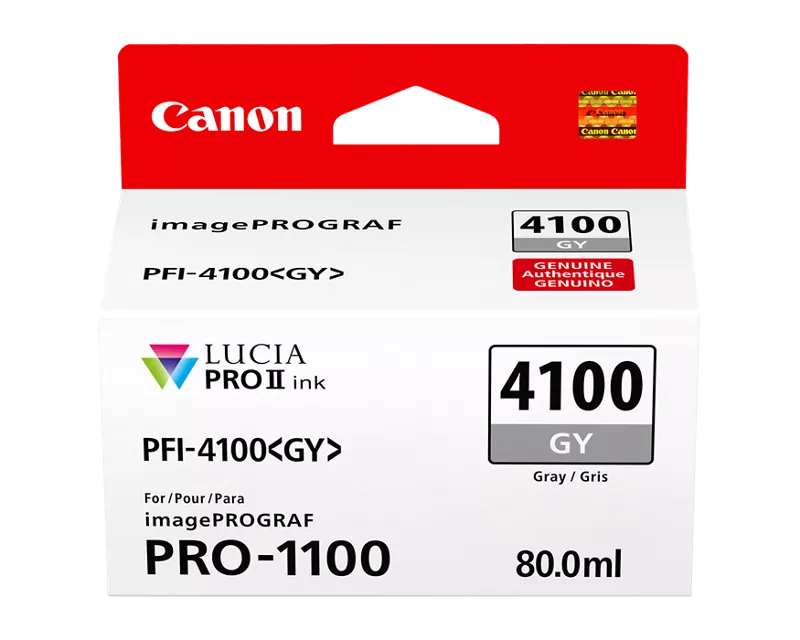 Canon Genuine PFI-4100 Gray Ink Tank (6783C002)