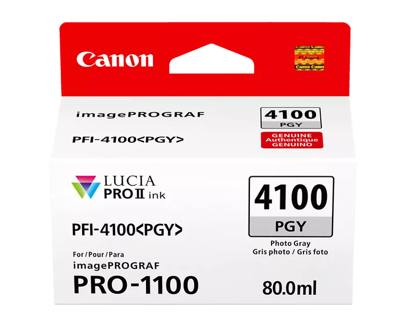 Canon Genuine PFI-4100 Photo Gray Ink Tank (6784C002)