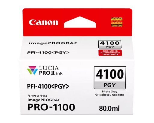 Canon Genuine PFI-4100 Photo Gray Ink Tank (6784C002)