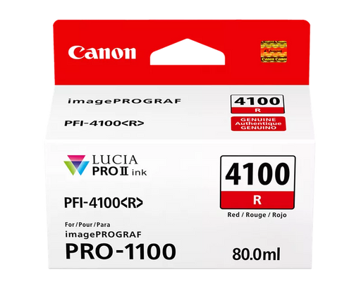 Canon Genuine PFI-4100 Red Ink Tank (6785C002)