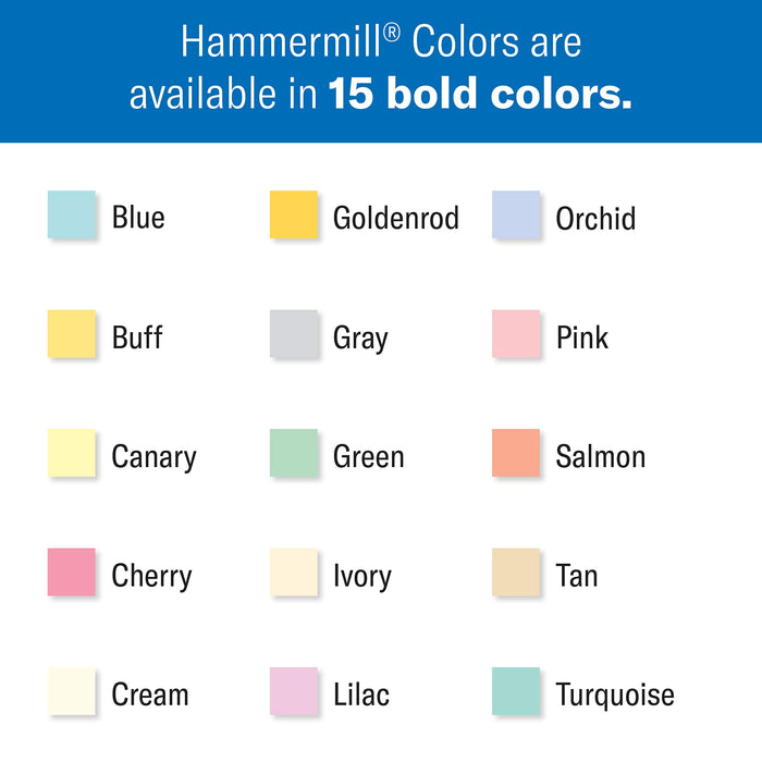 Hammermill Colors Copy Paper, 20 lbs, 500 Sheets/Ream