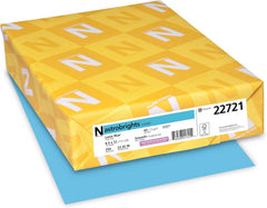 Astrobrights Cardstock, 65 lbs., 8.5" x 11", Lunar Blue™, 250 Sheets/Ream (22721)