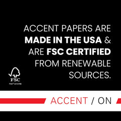 Accent Opaque Digital Cover Paper, 17" x 11", 80lb, White, Smooth Finish, 200 Sheets (188092)