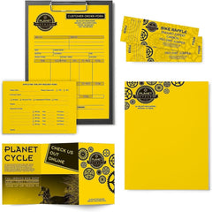 Astrobrights Cardstock, 65 lbs., 8.5" x 11", Solar Yellow™, 250 Sheets/Ream (22731)
