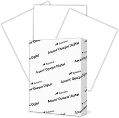 Accent Opaque Smooth White Text Paper, 24lb Bond / 60lb Text, 11" x 17", 97 Bright, 2,500 Sheets (109397)