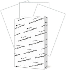 Accent Opaque 17" x 11" Premium Smooth Cover Paper, 65lb, White, 250 Sheets (188570)