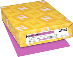 Astrobrights Colored Paper, 24 lbs., 8.5" x 11", Outrageous Orchid™, 500 Sheets/Ream (21946)