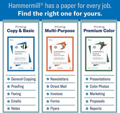Hammermill Premium Laser Print Paper, 8.5" x 14", 24 lb, 98 Brightness, 500 Sheets/Ream (HAM104612)
