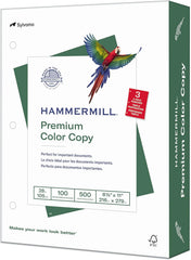Hammermill Premium Color Copy Paper, 8.5" x 11", 28 lb, 500 Sheets (102500)