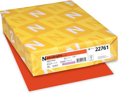 Astrobrights Cardstock, 65 lbs., 8.5" x 11", Orbit Orange™, 250 Sheets/Ream (22761)