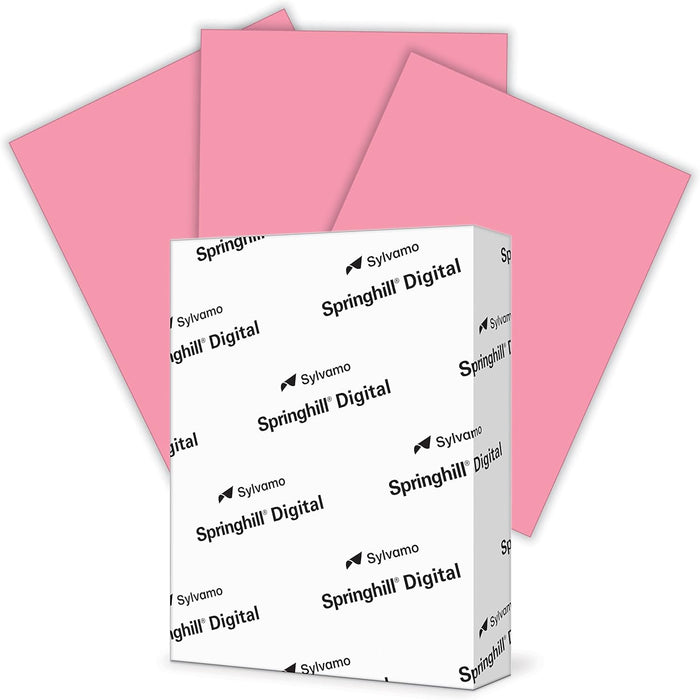 Springhill 110 lb. Paper, 8.5" x 11", Cherry Color, 250 Sheets/Case (075300)