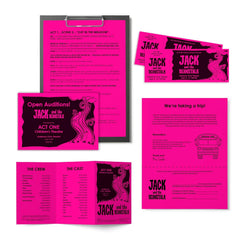Astrobrights Colored Paper, 24 lbs., 8.5" x 11", Fireball Fuchsia™, 500 Sheets/Ream (22681)