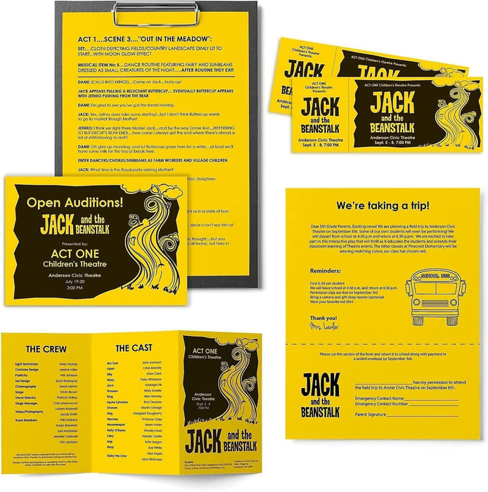 Astrobrights Colored Paper, 24 lbs., 8.5" x 11", Solar Yellow™, 500 Sheets/Ream (22531)
