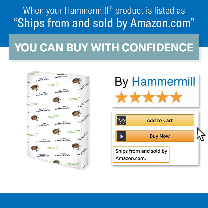 Hammermill Colors Copy Paper, 20 lbs, 500 Sheets/Ream