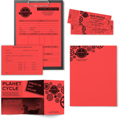 Astrobrights Cardstock, 65 lbs., 8.5" x 11", Rocket Red™, 250 Sheets/Ream (22841)