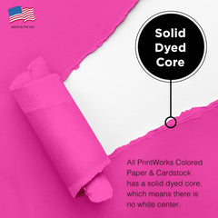Printworks Professional Color Paper, 65 lb Cover, 8.5 x 11, Fuchsia, 250/Ream (00112)