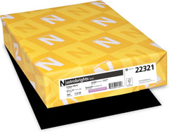 Astrobrights Colored Paper, 24 lbs., 8.5" x 11", Eclipse Black, 500 Sheets/Ream (22321)