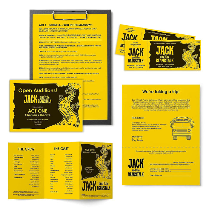 Astrobrights Colored Paper, 24 lbs., 8.5" x 11", Sunburst Yellow™, 500 Sheets/Ream (22591)
