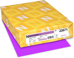 Astrobrights Colored Paper, 24 lbs., 8.5" x 11", Planetary Purple™, 500 Sheets/Ream (22671)