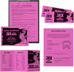 Astrobrights Colored Paper, 24 lbs., 8.5" x 11", Gravity Grape™, 500 Sheets/Ream (21961)