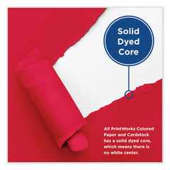 Printworks Professional Color Cardstock, 65 LB Cover Weight, 8.5 x 11, Bright Red, 250/Ream (00117)
