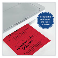 Printworks Professional Color Cardstock, 65 LB Cover Weight, 8.5 x 11, Bright Red, 250/Ream (00117)