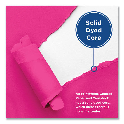 Printworks Professional Color Paper, 24 lb Text Weight, 8.5 x 11, Fuchsia, 500/Ream (00100)