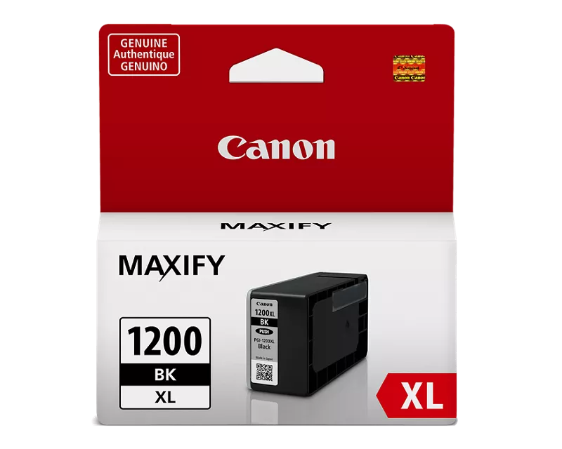 Canon Genuine PGI-1200 XL Black Pigment Ink Tank (9183B001)