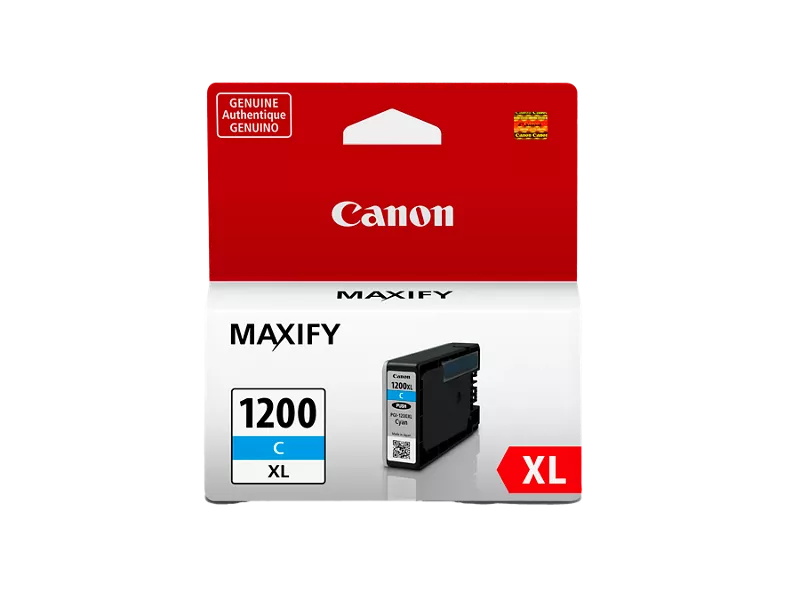 Canon Genuine PGI-1200 XL Cyan Pigment Ink Tank (9196B001)