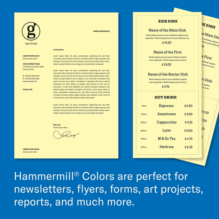 Hammermill Colors Copy Paper, 20 lbs, 500 Sheets/Ream