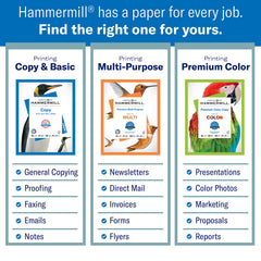 Hammermill Colors Copy Paper, 20 lbs, 500 Sheets/Ream