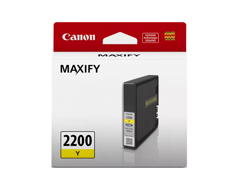 Canon Genuine PGI-2200 Yellow Pigment Ink Tank (9306B001)