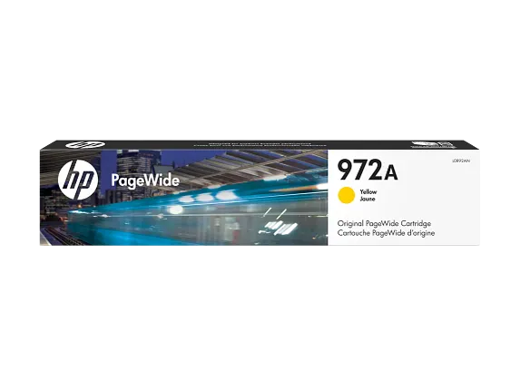 HP 972A Yellow Original PageWide Cartridge, L0R92AN