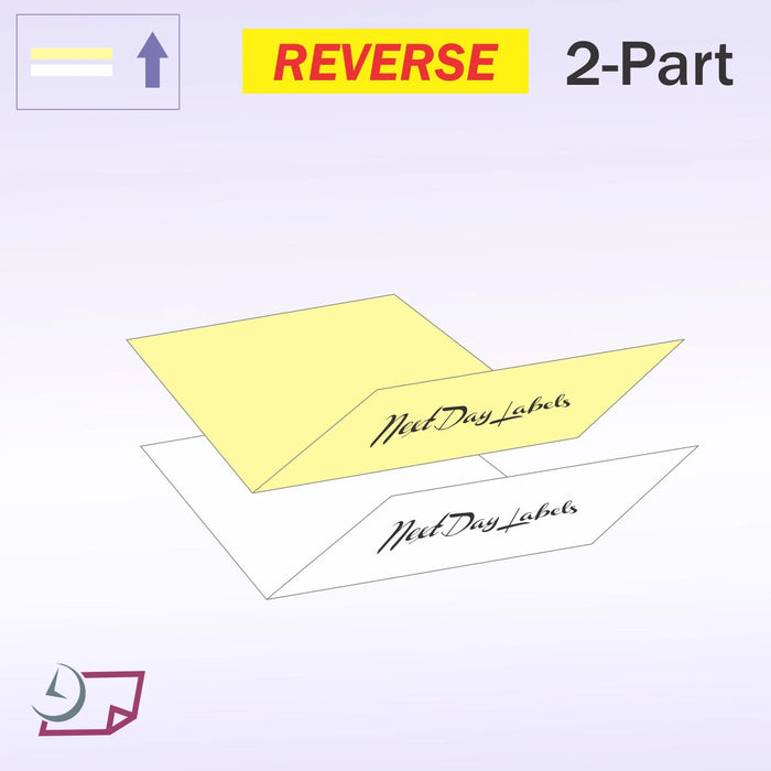 NCR Superior 2-Part Reverse, 8.5" x 14" Carbonless Paper, Bright White/Canary, 250 Sets Ream (5889)