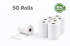 Thermal Paper POS Roll, 3 1/8" x 273', BPA-Free, White, 50 Rolls/Case (T318-273)