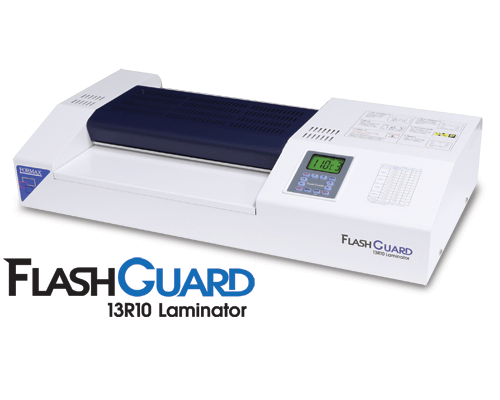 Formax FlashGuard 13R10 Heavy-Duty 10-Roller Pouch Laminator, 13 in