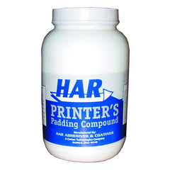 HAR ADHESIVES, Padding Compound Glue, White, 1 Gallon, Paper Padding Adhesive (26395)