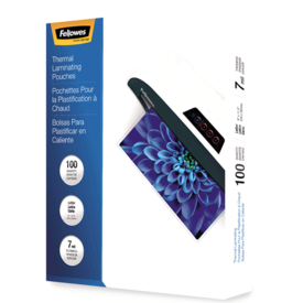 Fellowes Thermal Laminating Pouches, Letter (9 x 11.5 in), 7 mil, 100/Pack (52041)