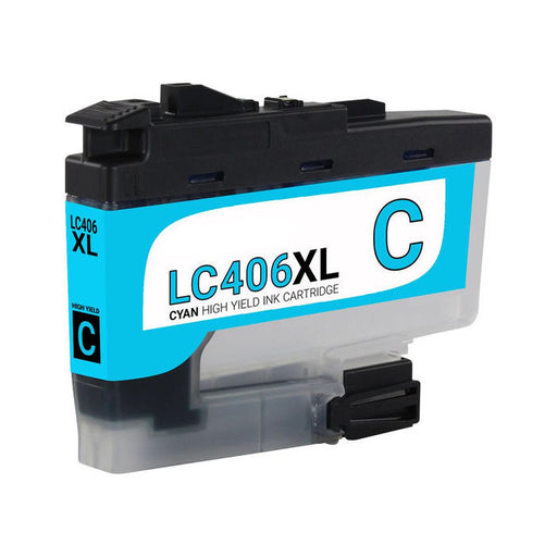 Brother Remanufactured LC406XL Cyan Extra High Yield Ink Cartridge (LC406XL)