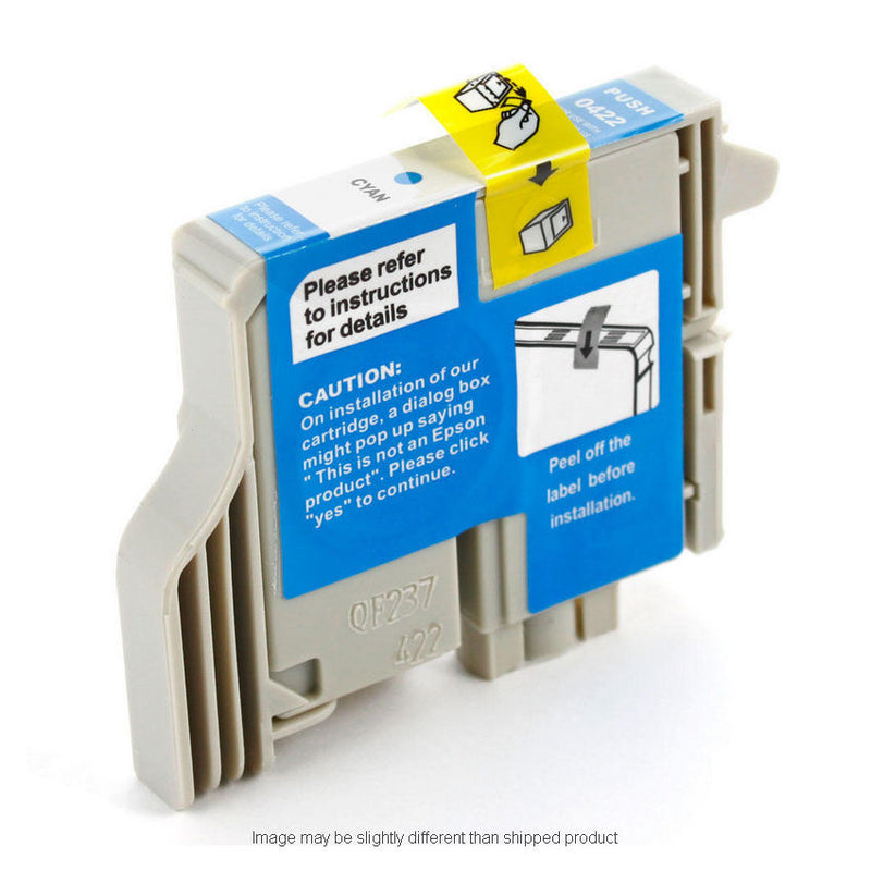 Epson Compatible 0422 Cyan Ink Cartridge, 420 Page Yield (T042220)