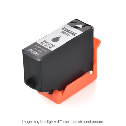 Epson Compatible 302XL Photo Black Ink Cartridge, 550 Page Yield (T302XL120S)