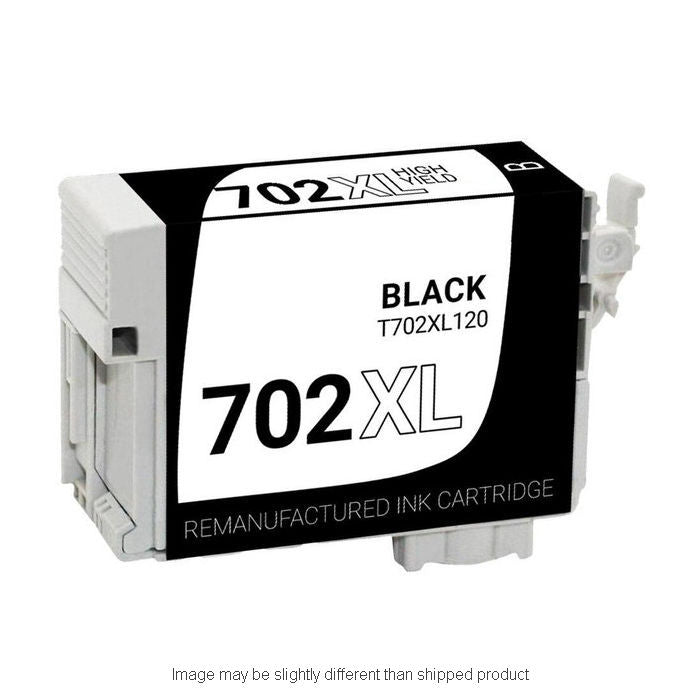 Epson Compatible 702XL Black Ink Cartridge, 1,100 Page Yield (T702XL120S)