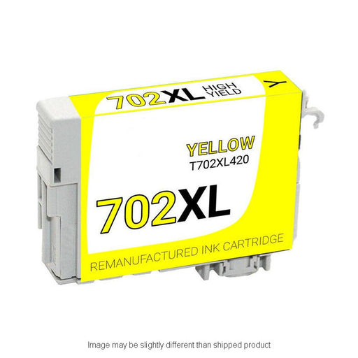 Epson Compatible 702XL Yellow Ink Cartridge, 950 Page Yield (T702XL420S)