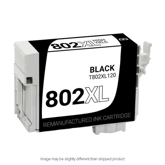 Epson Compatible 802XL Black Ink Cartridge, 2,600 Page Yield (T802XL120S)