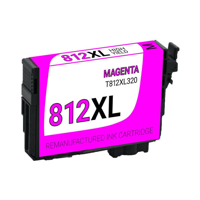 Epson Compatible 812XL Magenta Ink Cartridge, 1,100 Page Yield (T812XL320S)